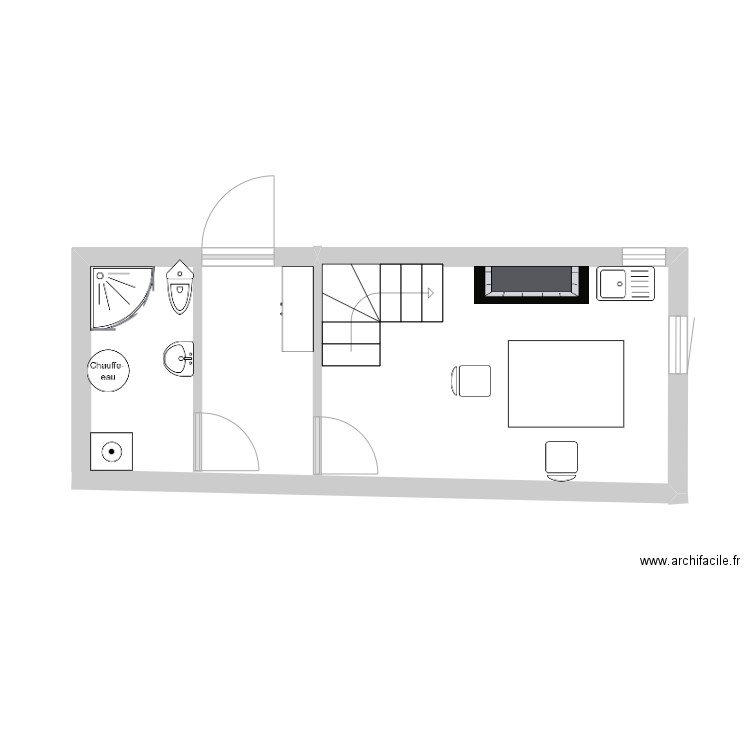 Rez de chaussée. Plan de 0 pièce et 0 m2