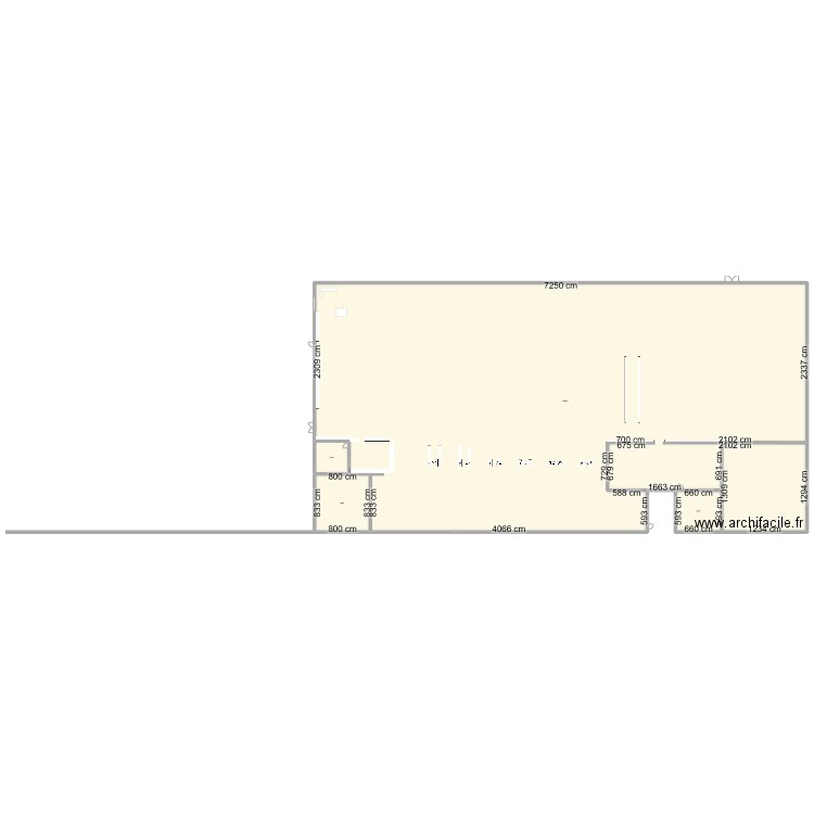 carrefour. Plan de 4 pièces et -1694 m2