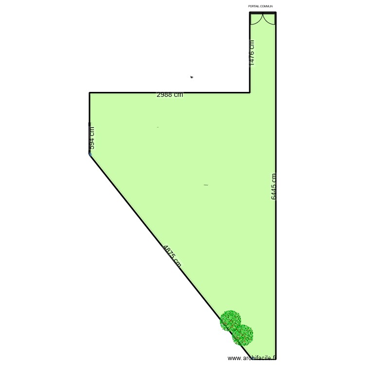 terrain rognac NU. Plan de 2 pièces et 1214 m2