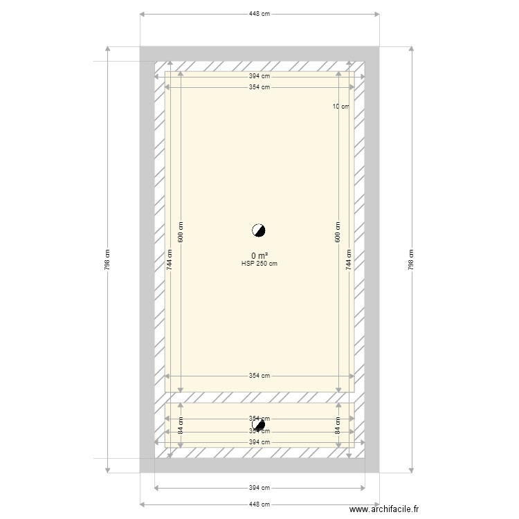 MERLIN. Plan de 3 pièces et 54 m2