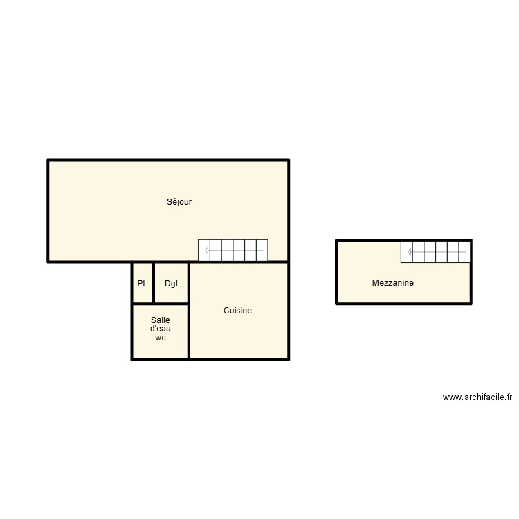 QUIMPER SMOLIL. Plan de 6 pièces et 20 m2