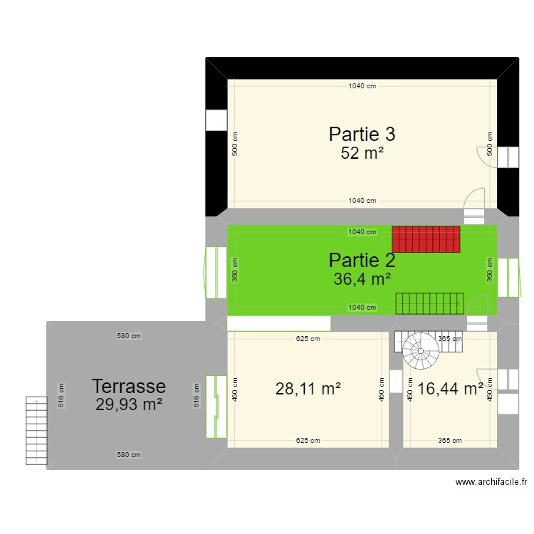 Fays - Ferme. Plan de 5 pièces et 163 m2