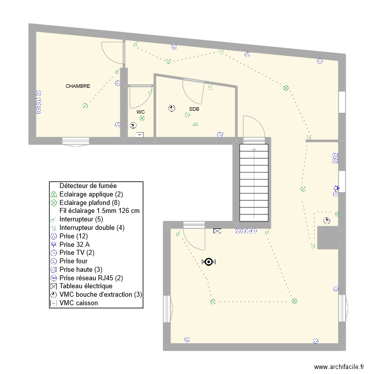 LOT 7 SNL LARDY. Plan de 6 pièces et 74 m2