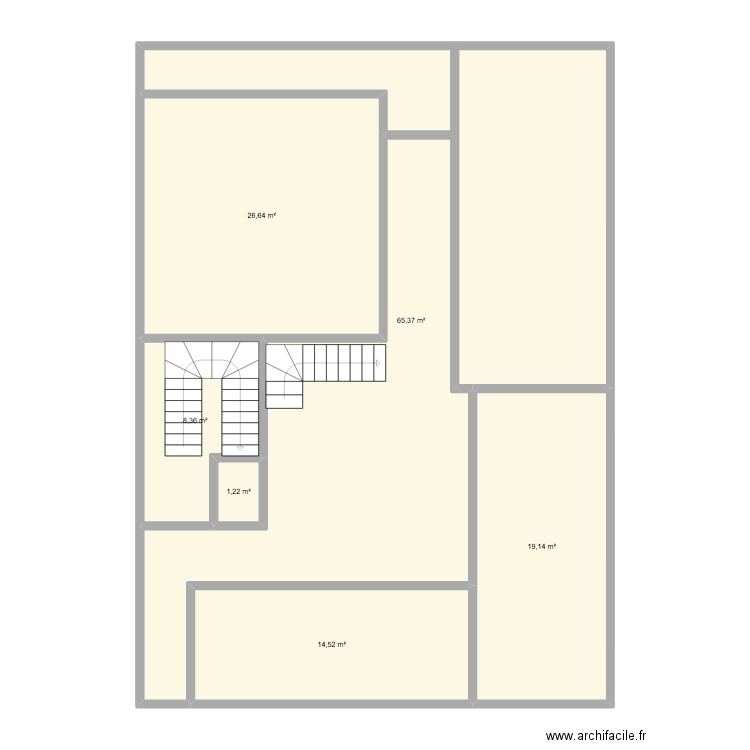 y t ndiaye. Plan de 6 pièces et 135 m2