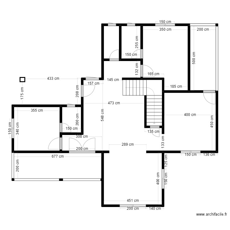 VILLA 2 A. Plan de 8 pièces et 137 m2