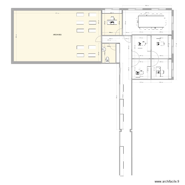 MERCEDES. Plan de 3 pièces et 64 m2