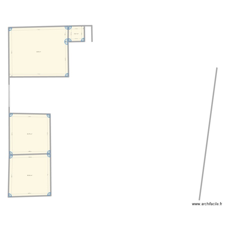 maison. Plan de 4 pièces et 95 m2