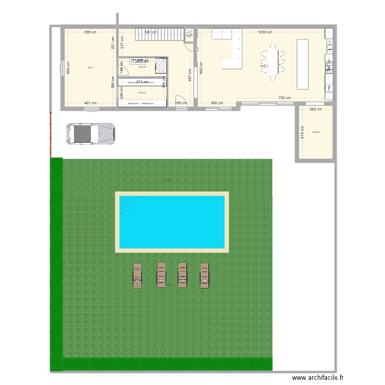 Maison GD 2. Plan de 7 pièces et 127 m2