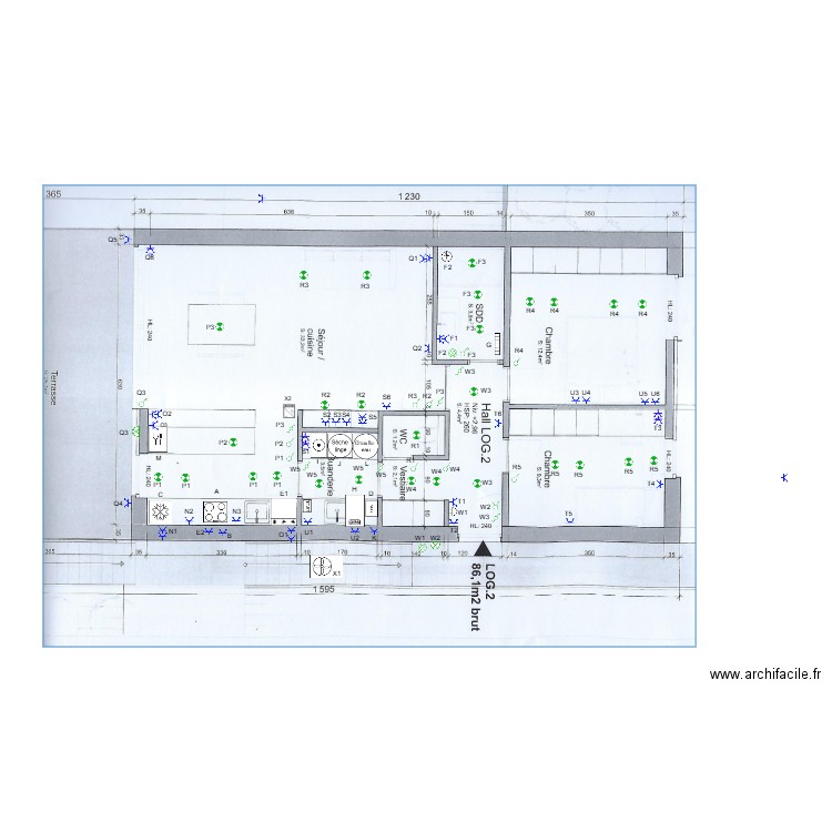 Logement 2. Plan de 0 pièce et 0 m2