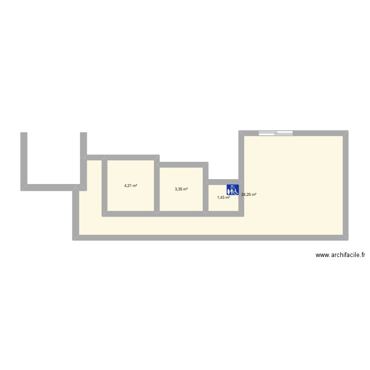 PLAN DE L'INSTITUT DU HAUT ELENA. Plan de 4 pièces et 33 m2