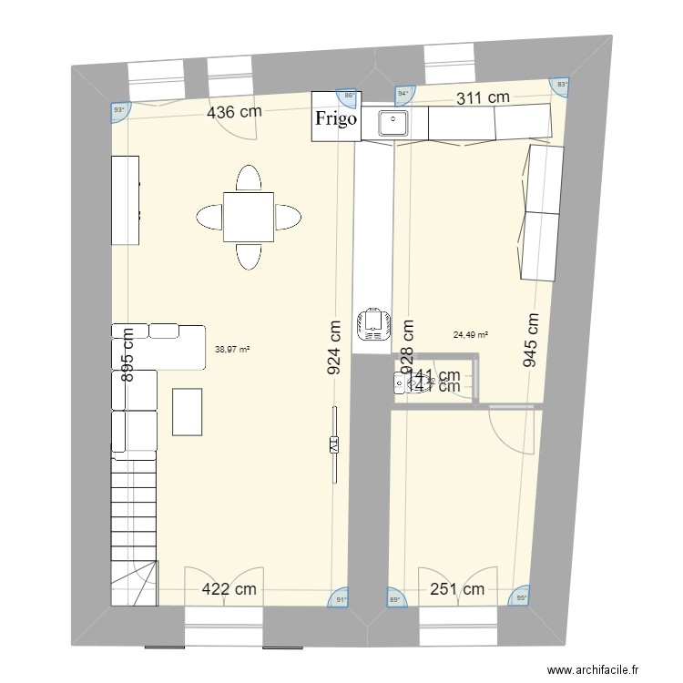 maison gizia 2. Plan de 11 pièces et 128 m2