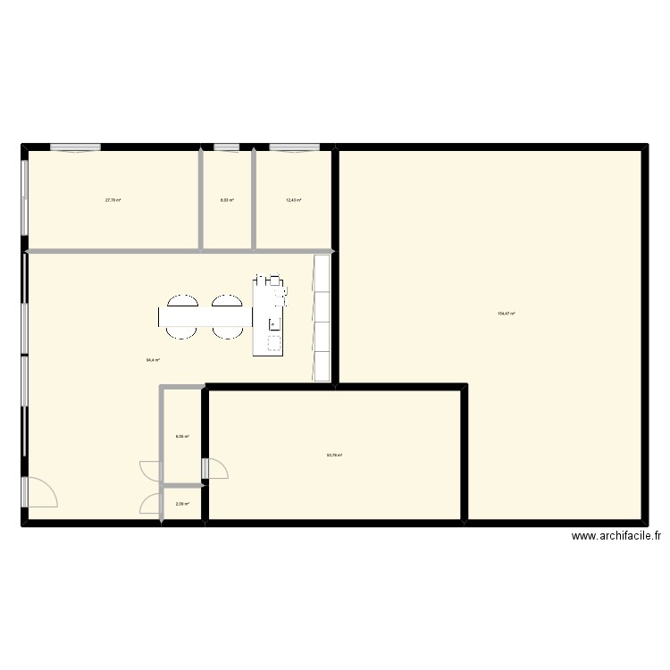 maison. Plan de 8 pièces et 359 m2