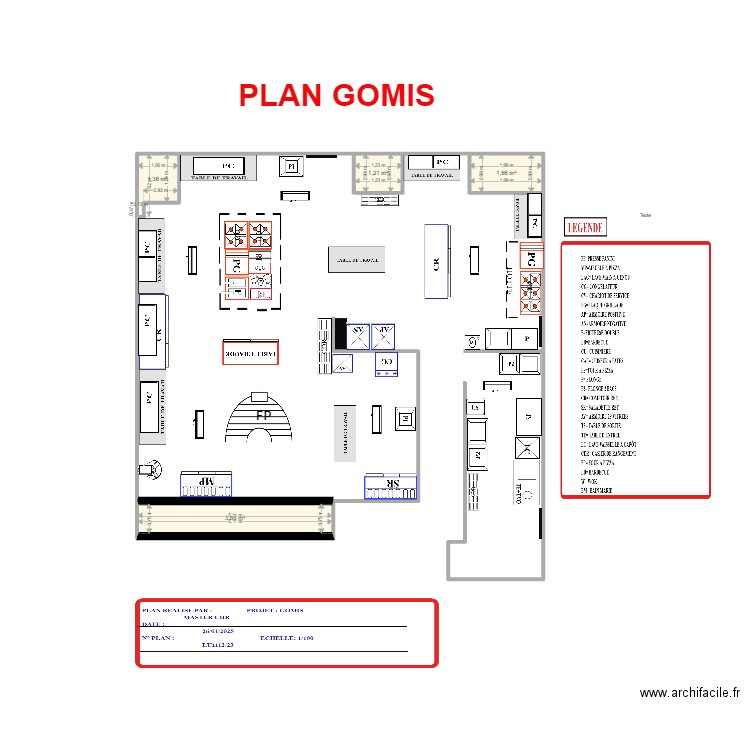 PLAN GOMIS2. Plan de 4 pièces et 8 m2