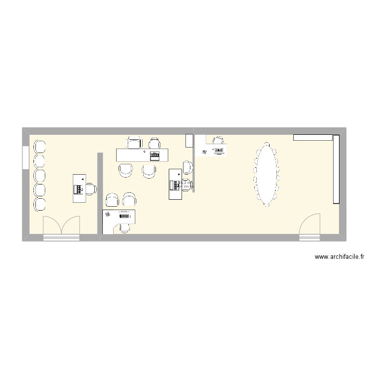 AMT TRANSIT. Plan de 1 pièce et 45 m2