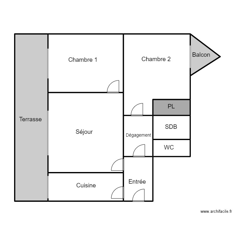 Plan CHIROUZE. Plan de 11 pièces et 127 m2