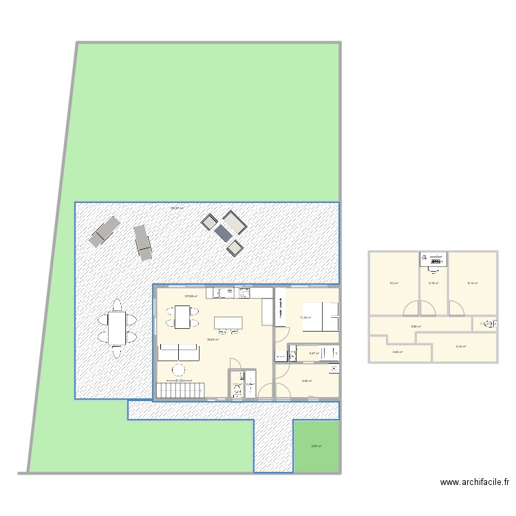 maison st george. Plan de 16 pièces et 394 m2