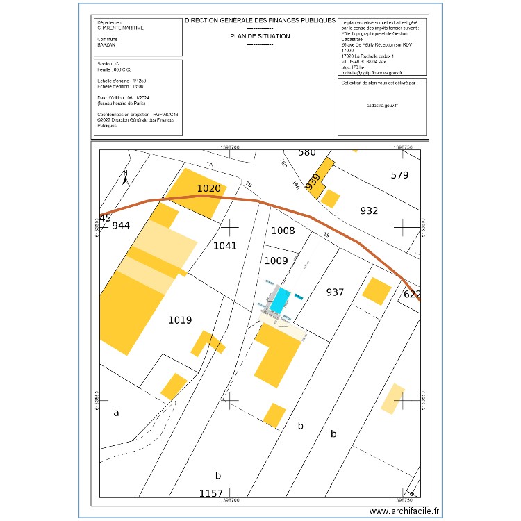 dedieu. Plan de 0 pièce et 0 m2