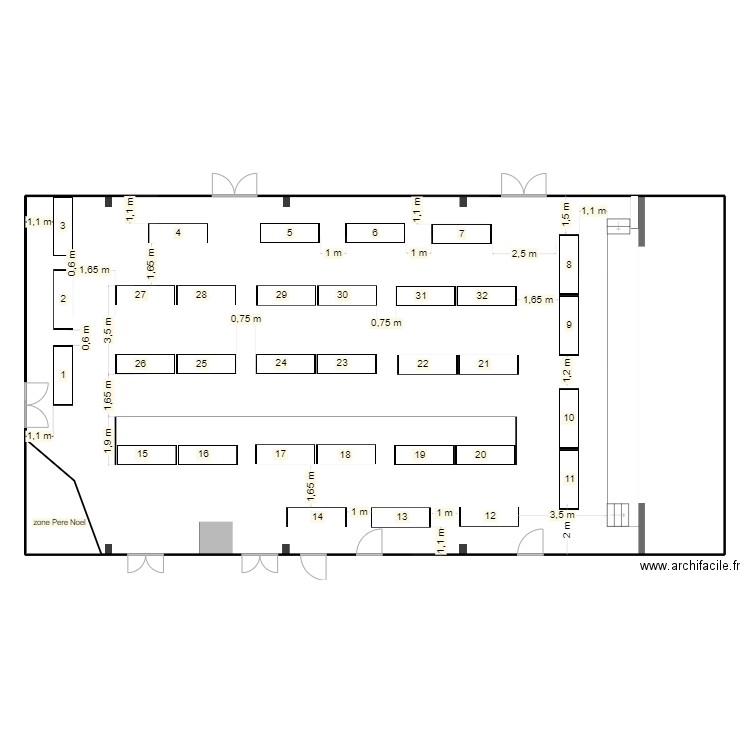 marché de noel 1. Plan de 1 pièce et 388 m2