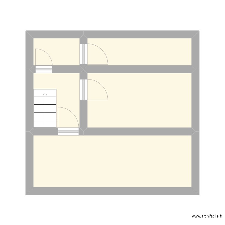 Anaïs combles. Plan de 5 pièces et 24 m2