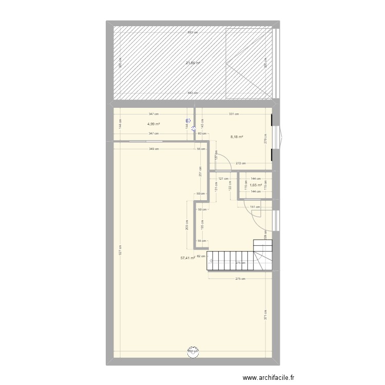 Maison la villeneuve. Plan de 5 pièces et 94 m2