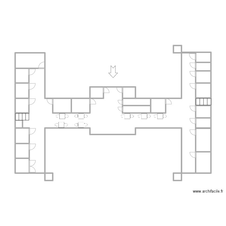 Plan Camille. Plan de 26 pièces et 21 m2