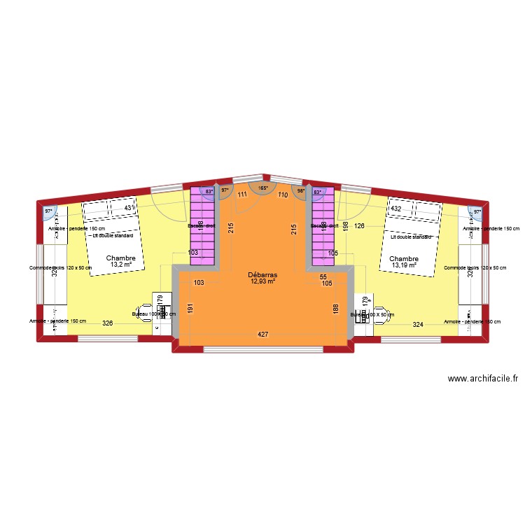 PLAN PERSO SOUS SOL. Plan de 3 pièces et 39 m2