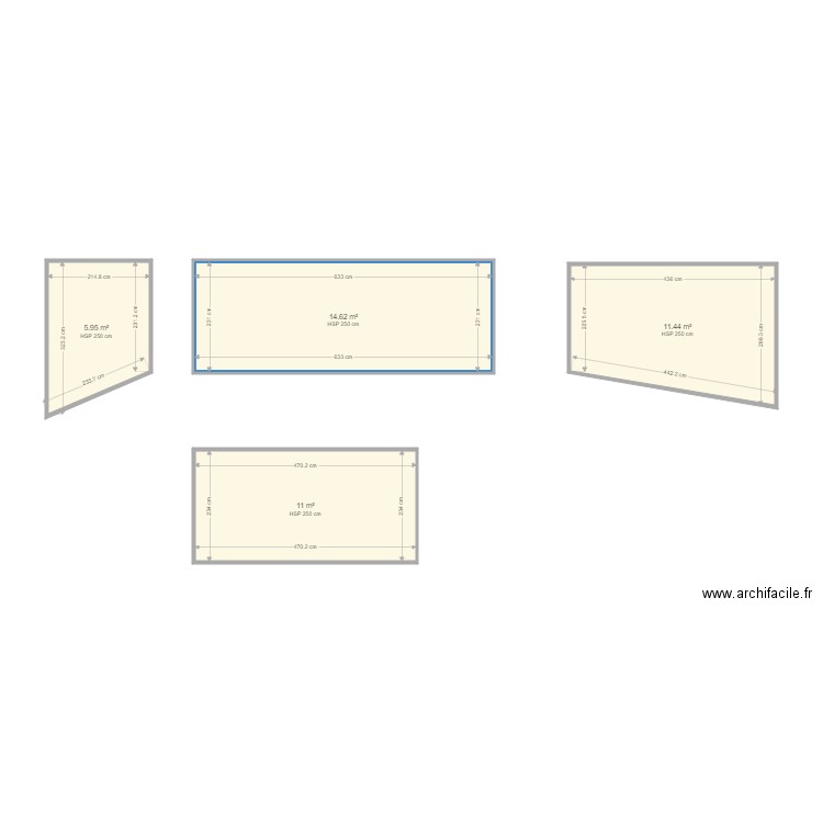 FONCIA VAN LOO. Plan de 4 pièces et 43 m2