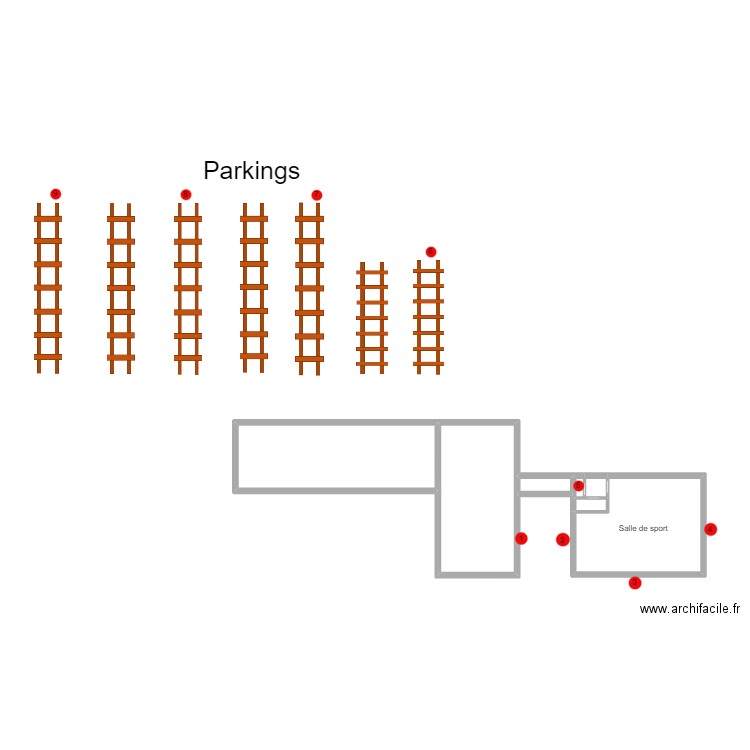 Nettoyage SAS. Plan de 7 pièces et 32 m2