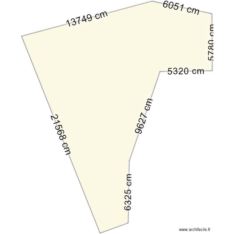 PDM Ste Pazanne. Plan de 1 pièce et 853 m2