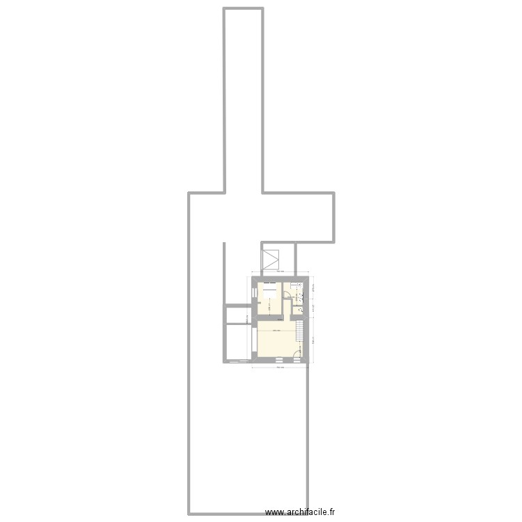 maison du chalon avec terrein. Plan de 1 pièce et 50 m2