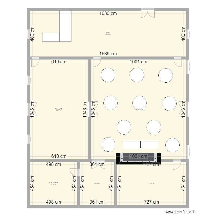 mariage. Plan de 6 pièces et 319 m2