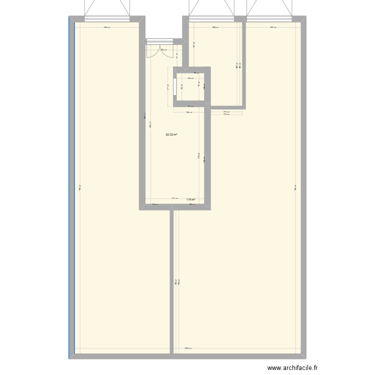 garage jijel. Plan de 2 pièces et 200 m2