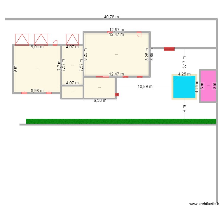 MAISON3D. Plan de 6 pièces et 266 m2