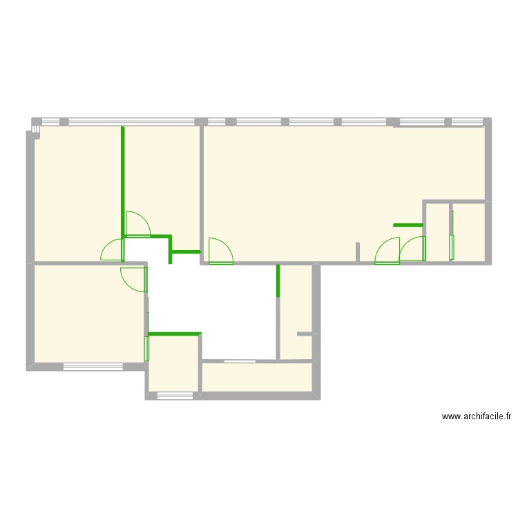 Plan - Marconi 2. Plan de 7 pièces et 88 m2