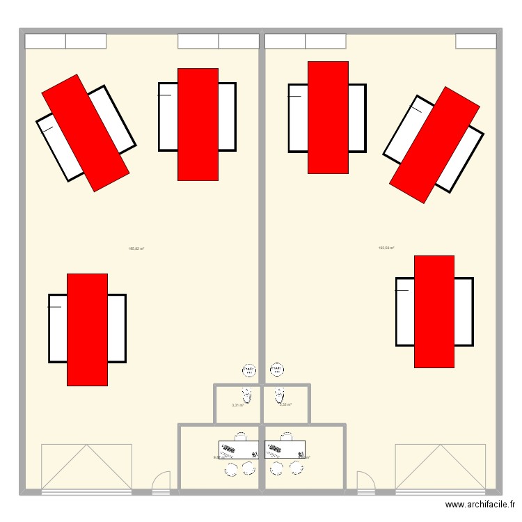 belin. Plan de 6 pièces et 416 m2