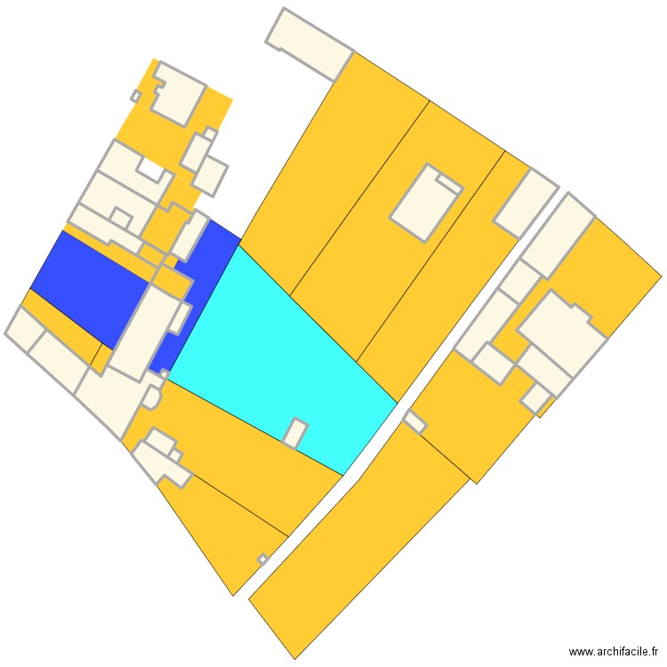 CADASTREOLERON POUR CU AVANT PROJET . Plan de 35 pièces et 1663 m2