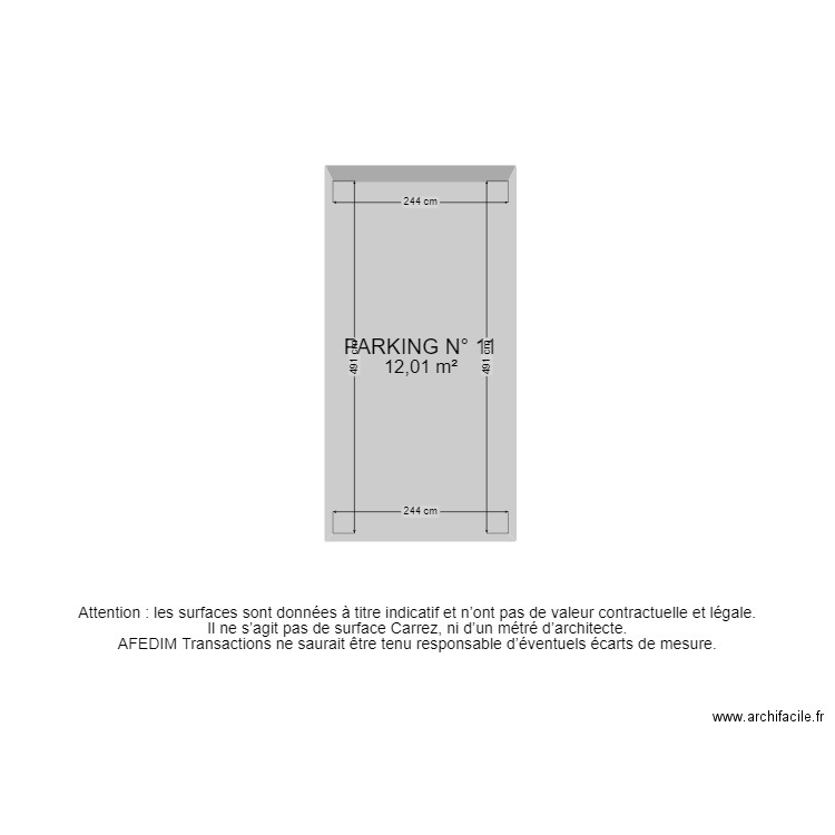 BI21033 -. Plan de 11 pièces et 53 m2