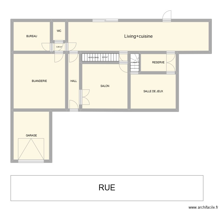 MAISON OK. Plan de 12 pièces et 135 m2