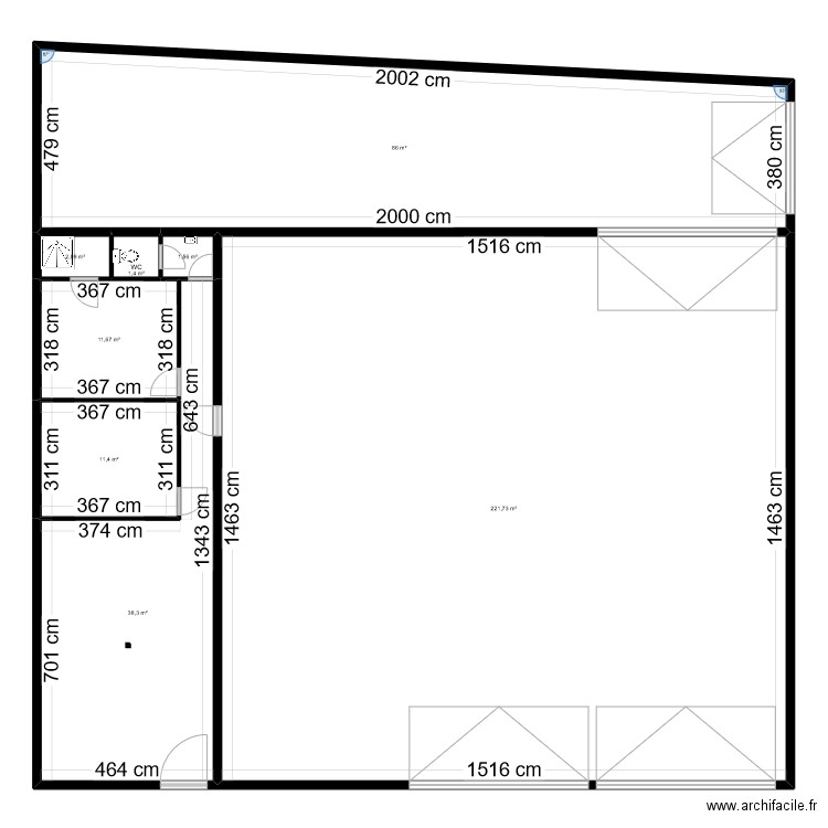 Amat Projet. Plan de 8 pièces et 374 m2