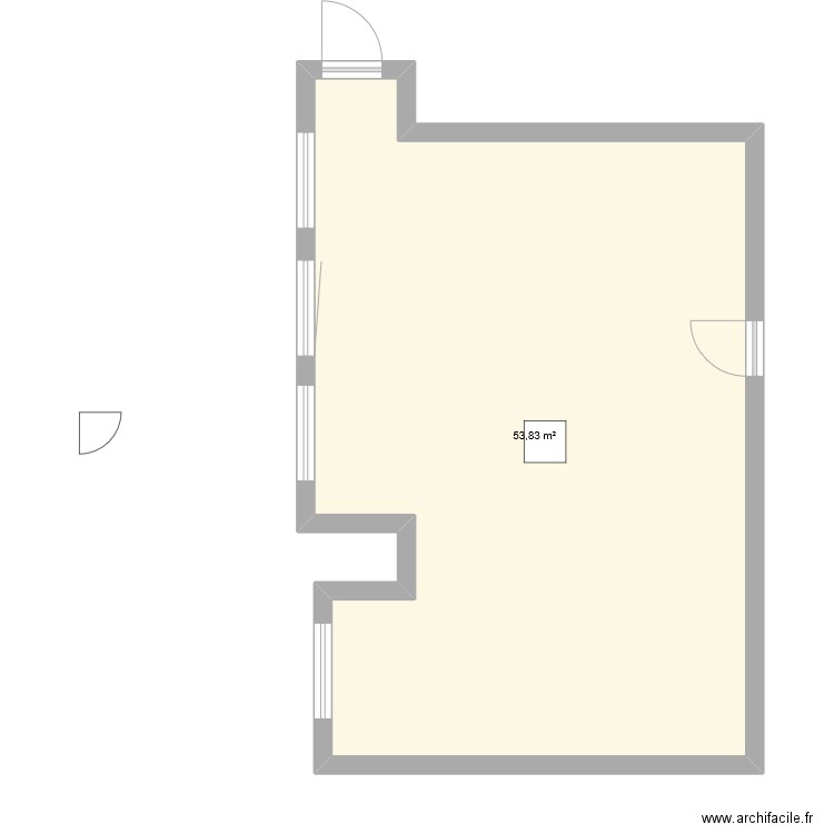 SAE 1.2 PARFAIT. Plan de 1 pièce et 54 m2