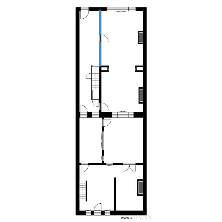 GRANDJEAN. Plan de 30 pièces et 596 m2