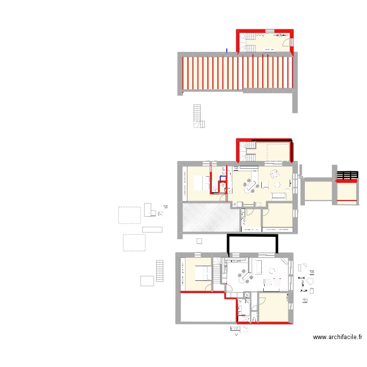 appartement 35. Plan de 37 pièces et 224 m2