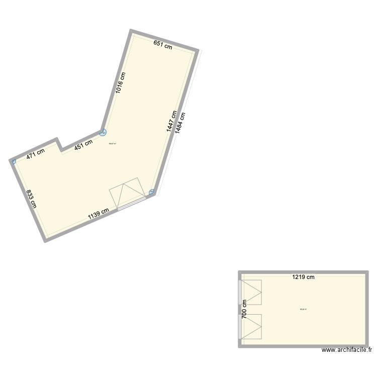 sarlat. Plan de 2 pièces et 246 m2