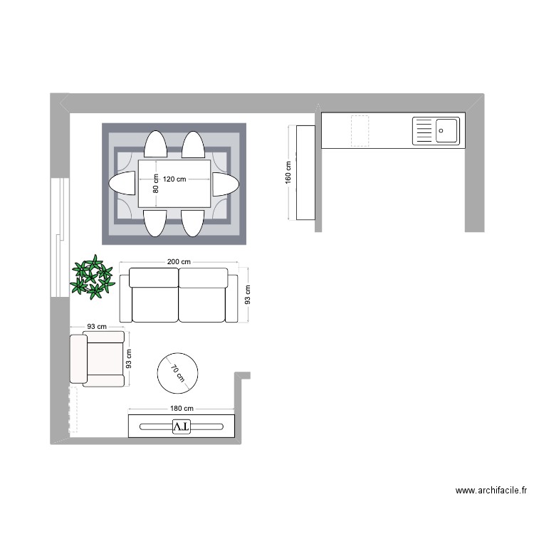 Appart 2 chb Moun (2). Plan de 0 pièce et 0 m2