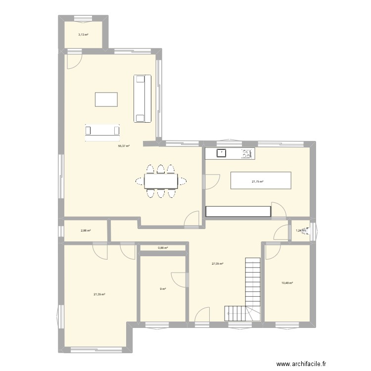 maison warandeberg. Plan de 10 pièces et 153 m2