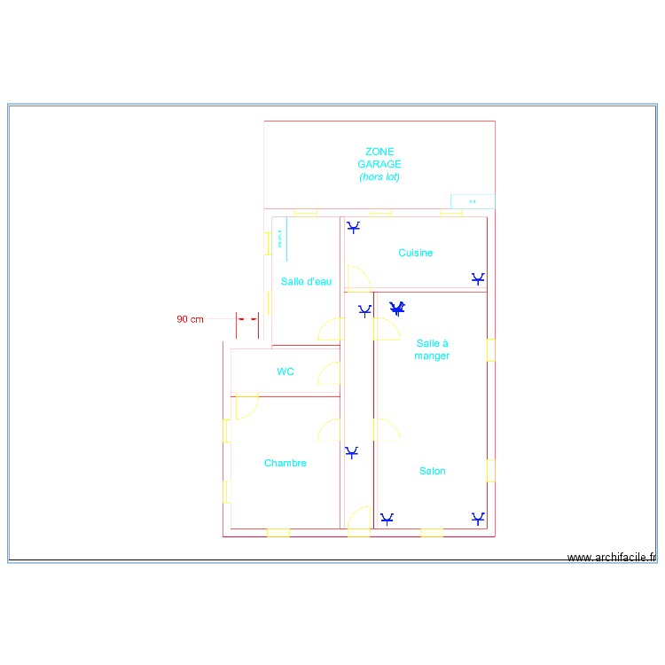 etude BTS. Plan de 0 pièce et 0 m2