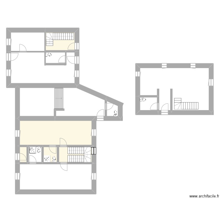 RF7_1. Plan de 10 pièces et 133 m2