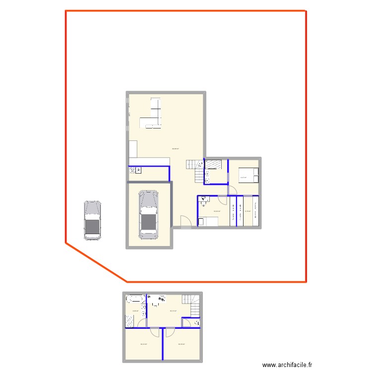 plan martres sur morge V3. Plan de 9 pièces et 164 m2