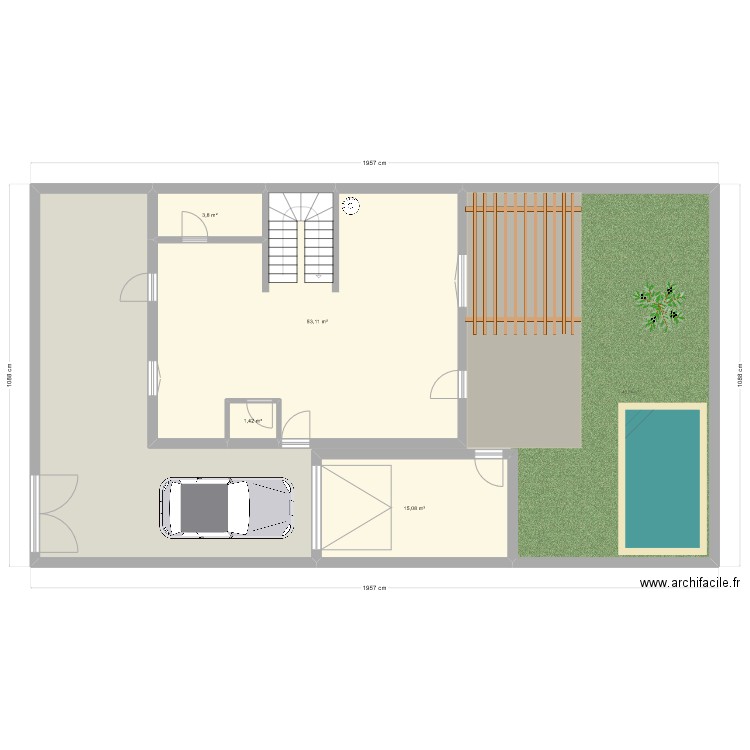 Lotissement La Bottnière, Lambesc 2. Plan de 5 pièces et 188 m2