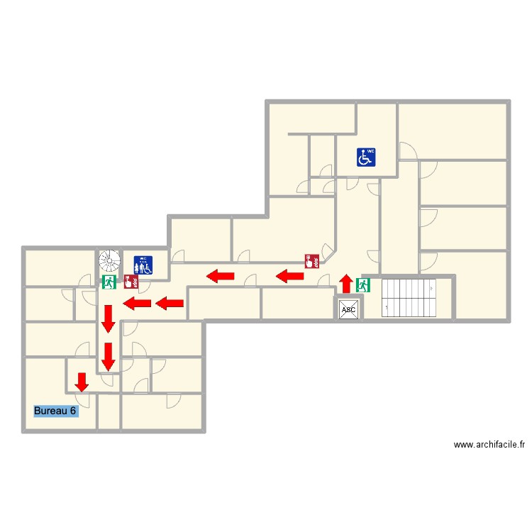 Espace richelieu 2ème X. Plan de 28 pièces et 156 m2